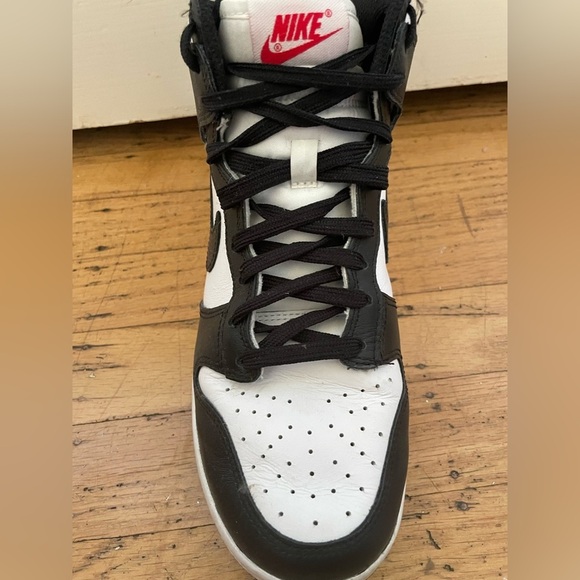 Nike panda Black and White High-Top Sneakers - Picture 3 of 11
